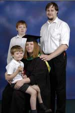 Graduation Portrait including family