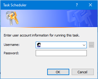 Enter user account information screenshot